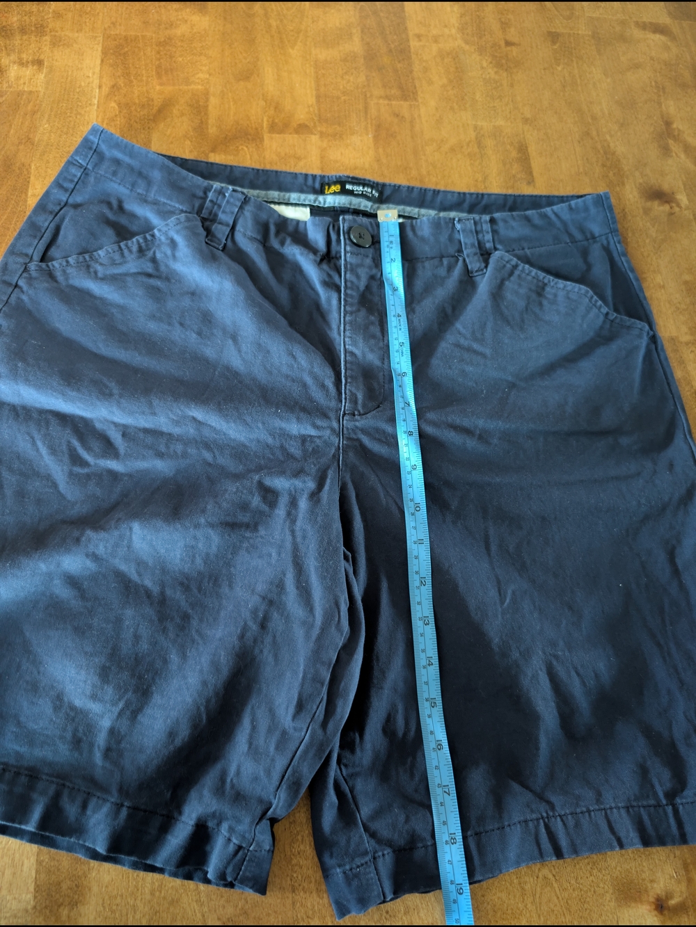 Lee Men's Dark Navy Flat Front Shorts